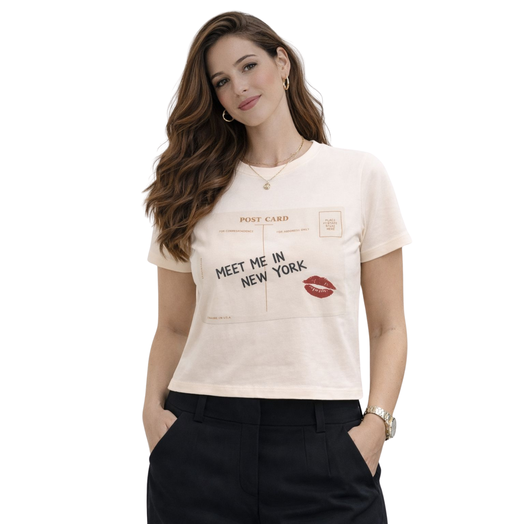 Playera Corta Meet Me in NY Tee