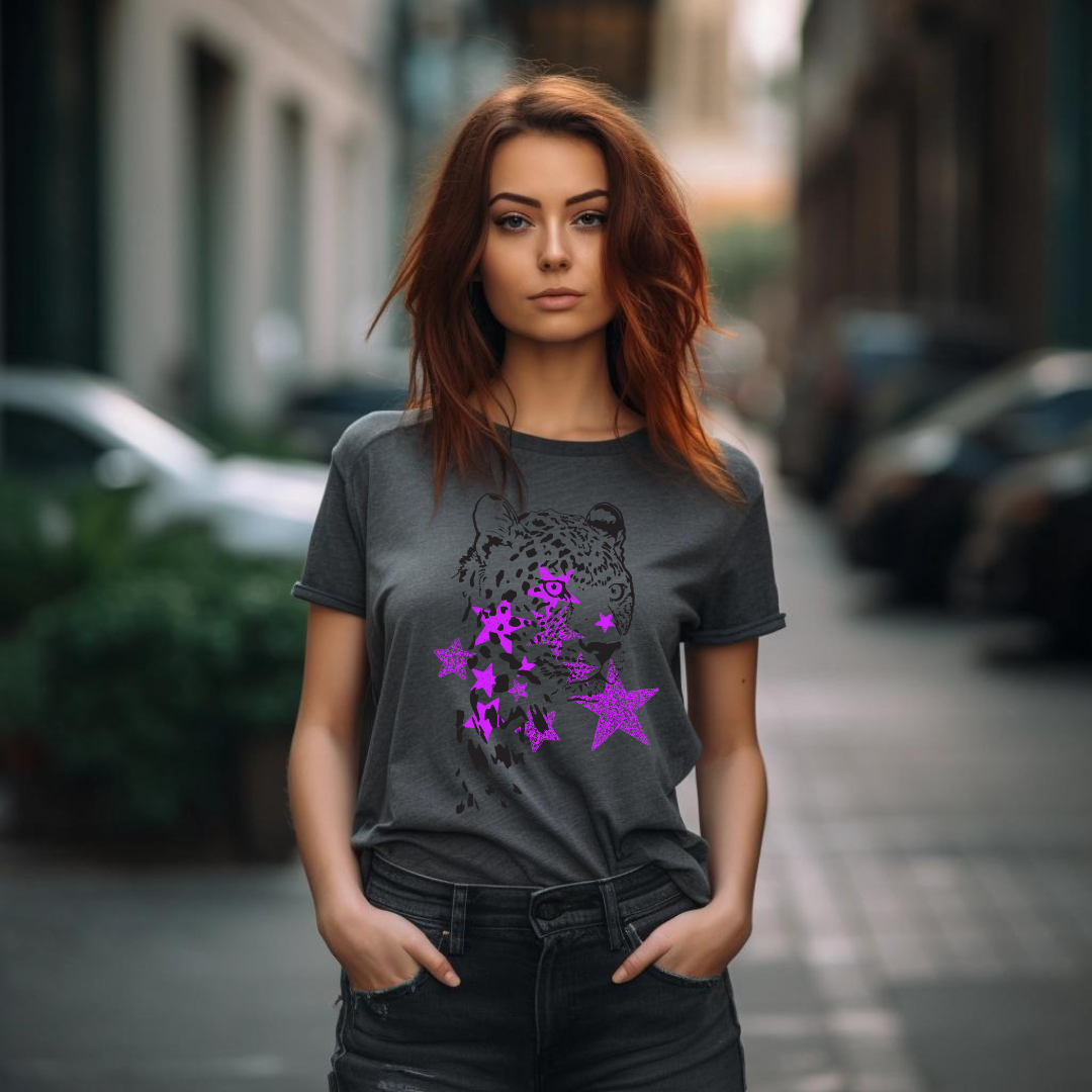 Purple star leopard